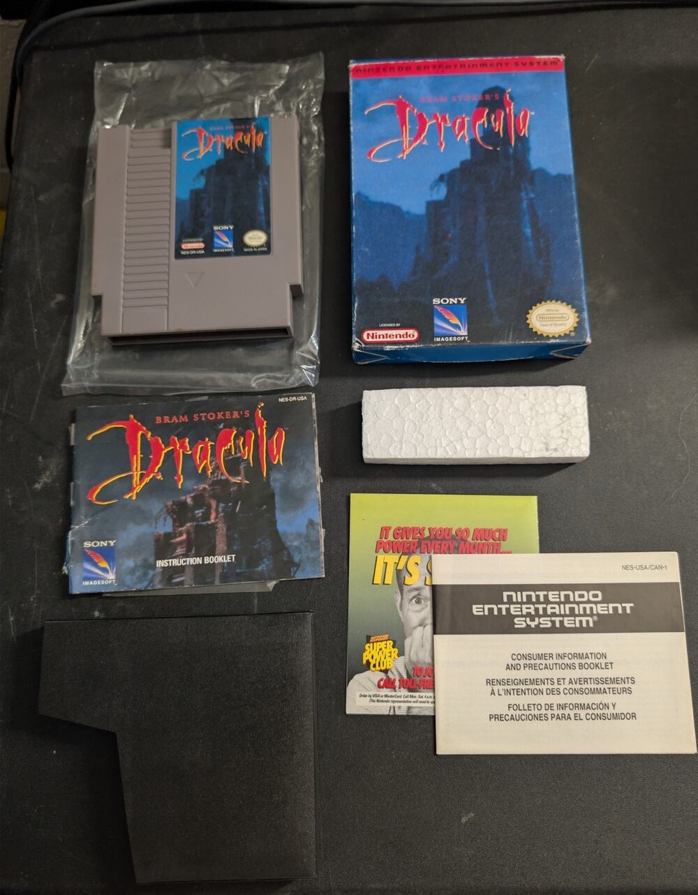 Nintendo Entertainment System - NES - Bram Stoker's Dracula - 1993- Complete CiB